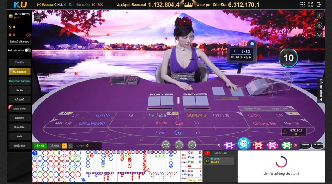 Chơi Baccarat Cùng Dealer Xinh Xắn Tại Game Bài Kubet